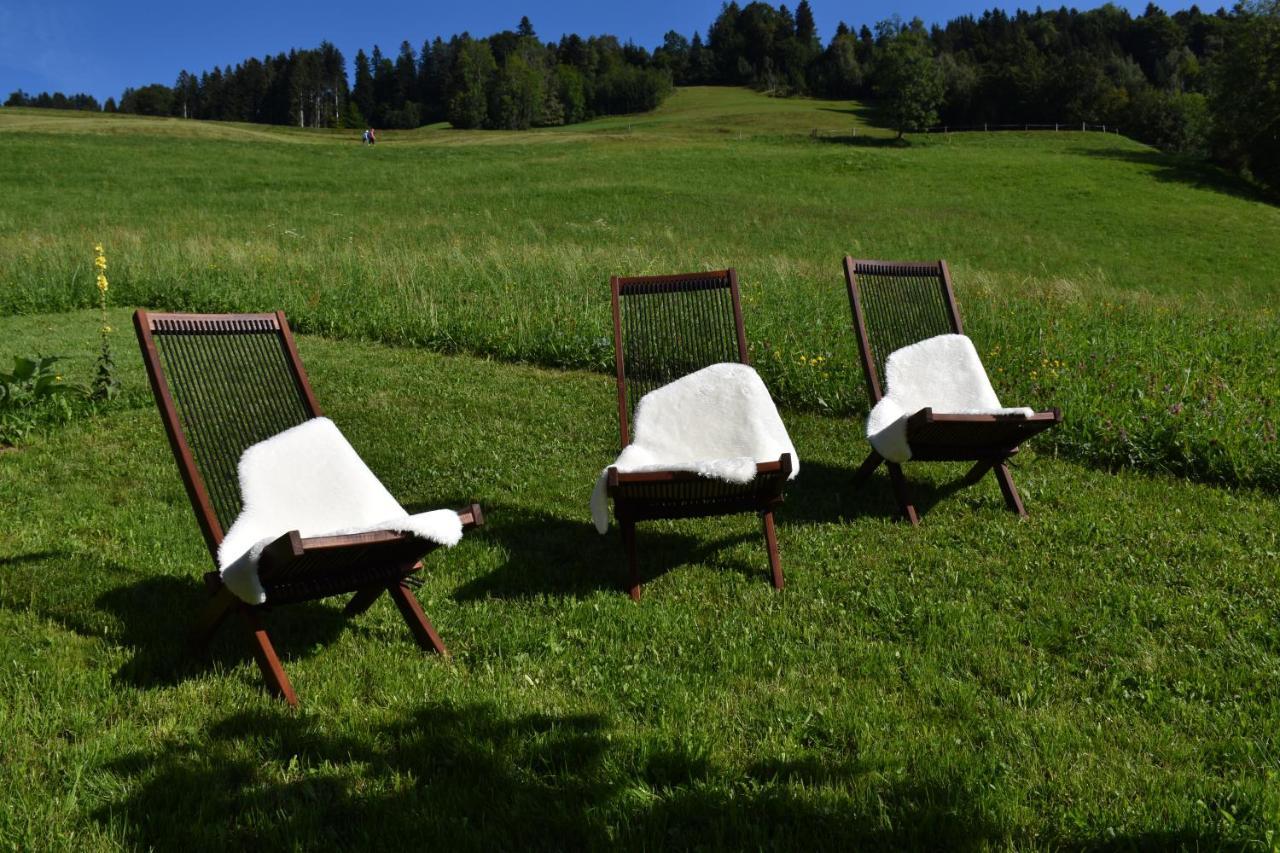 Ferienwohnung Brittenberg Alpaka Шварценберг-им-Брегенцервальд Экстерьер фото